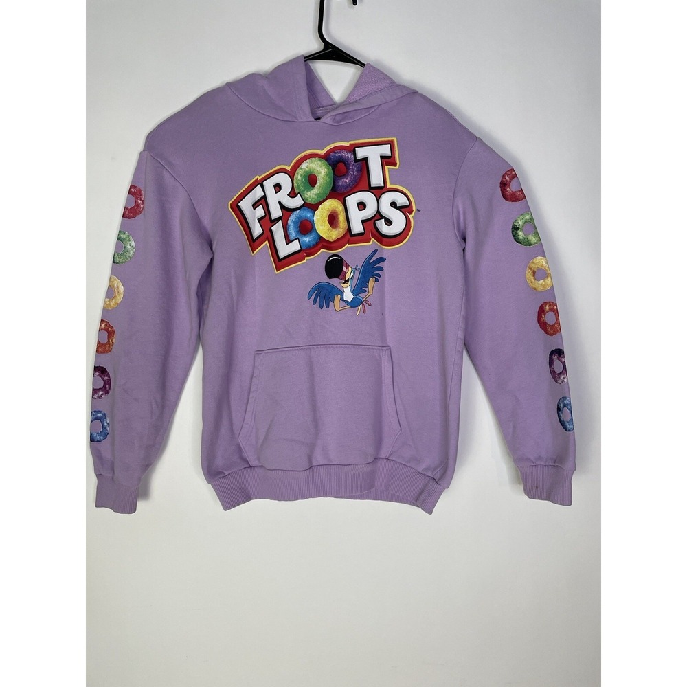 Kellogg's Fruit Loops Hoodie Sz‎ Med Purple Exc Cond